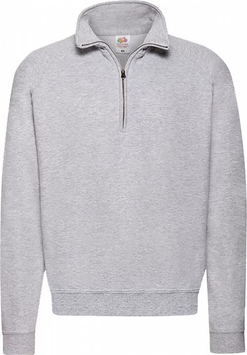 Fruit of the loom - Høng Year Half-Zip - Heather Grey